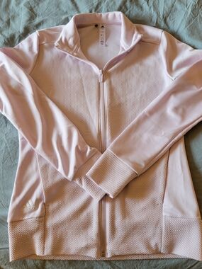 Adidas Light Pink Full-Zip Athletic Jacket